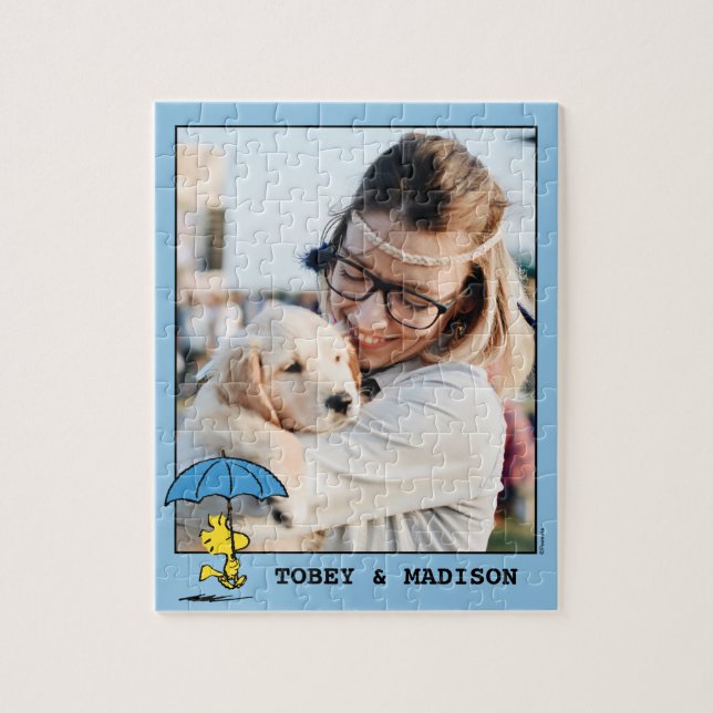 Puzzle cacahuètes | Parapluie bleu Woodstock (Vertical)