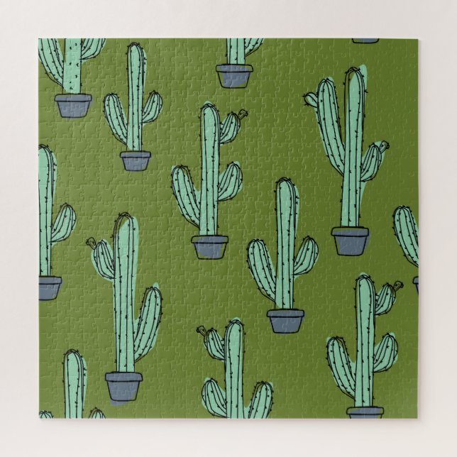 Puzzle Cactus en pots (Vertical)