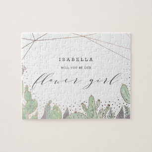 Puzzle Cactus et succulents Proposition géométrique Fleur