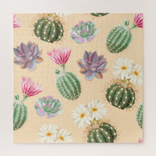 Puzzle Cactus Succulent : Motif de détail élevé