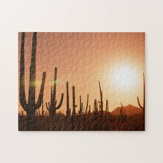 Puzzle Cactus sur le désert (Horizontal)