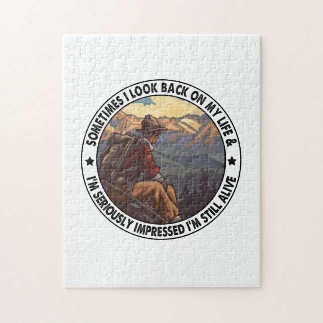 Puzzle Cadeau Camper | Parfois, Je Reregarde Ma Vie (Vertical)