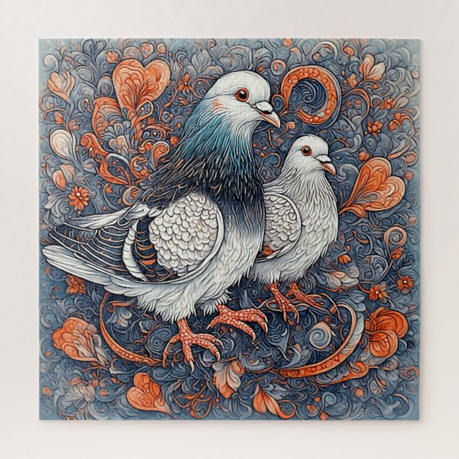 Puzzle Cadeau d'amour élégant pour couples au thème de pi (Vertical)