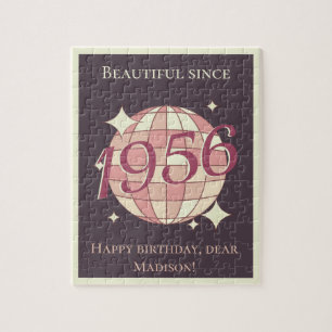 Puzzle Cadeau d'anniversaire 70 ans né en 1956