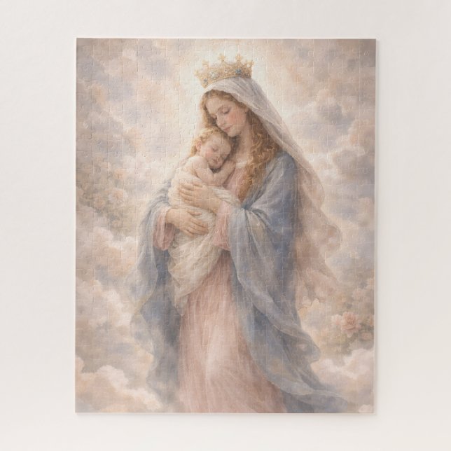 Puzzle Cadeau de beauté de la maternité Foi Amour incondi (Vertical)