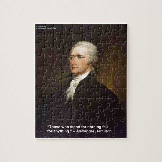 Puzzle Cadeau de citation de Hamilton Tombe Pour N'import (Vertical)