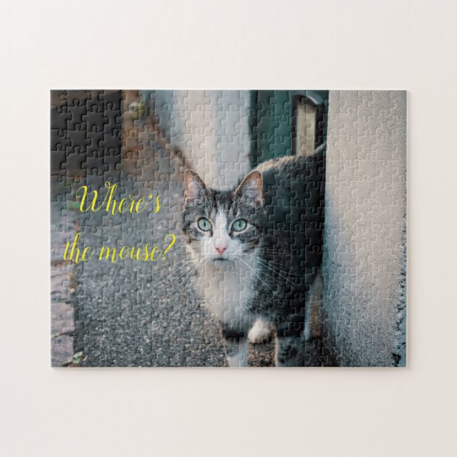 Puzzle Cadeau de conception de chat populaire (Horizontal)