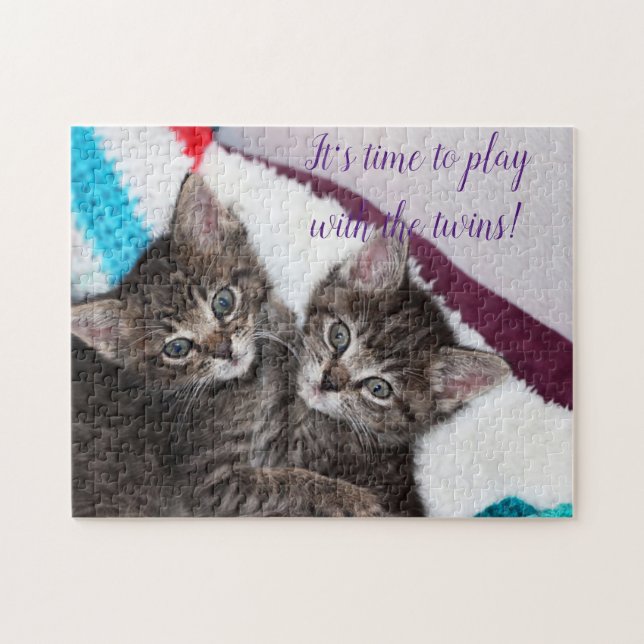 Puzzle Cadeau de conception de chat populaire (Horizontal)