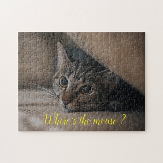 Puzzle Cadeau de conception de chat populaire (Horizontal)