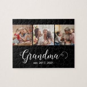 Puzzle Cadeau de création de grand-mère Script 3 Photo