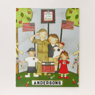 Puzzle Cadeau de Famille USA