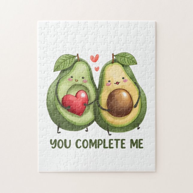 Puzzle Cadeau de la Saint-Valentin Avocat Tu Me Complètes (Vertical)