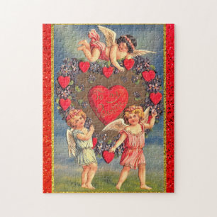 Puzzle Cadeau de la Saint-Valentin vintage 