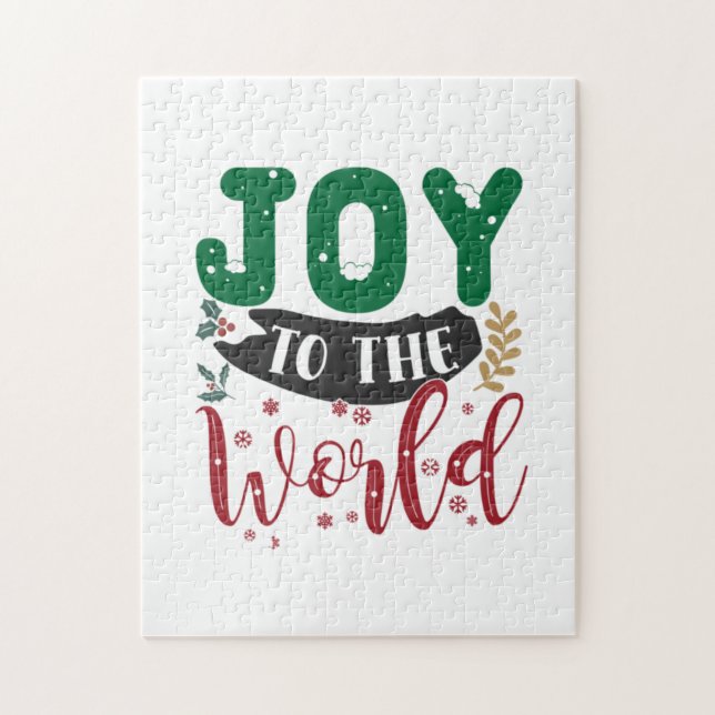 Puzzle Cadeau de Noël | Joie Au Monde (Vertical)