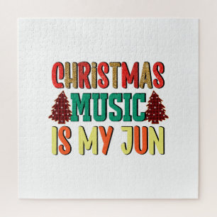 Puzzle Cadeau de Noël La Musique De Noël Est Mon Jun