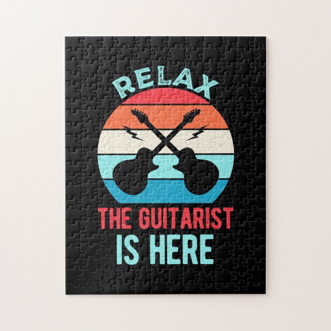 Puzzle Cadeau de Noël | Relax Le Guitariste Est Là (Vertical)