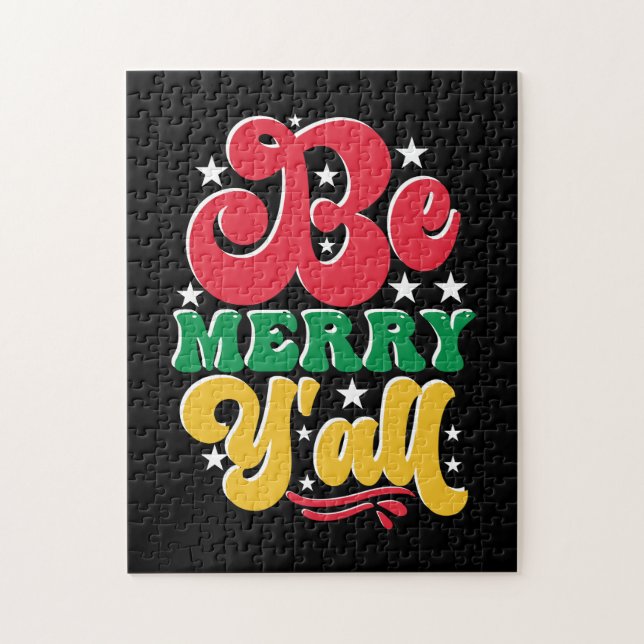 Puzzle Cadeau de Noël Soyez Joyeux Yall (Vertical)