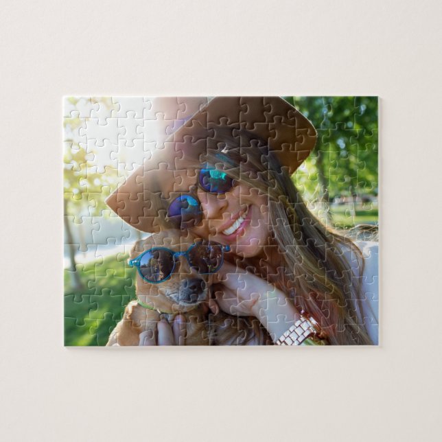 Puzzle Cadeau de souvenir de photo d'animal favori (Horizontal)