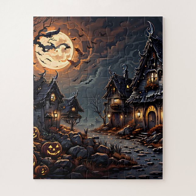 Puzzle Cadeau d'Halloween pour adultes, enfants, tous niv (Vertical)