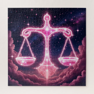 Puzzle Cadeau du zodiaque Balance avec une élégance céles