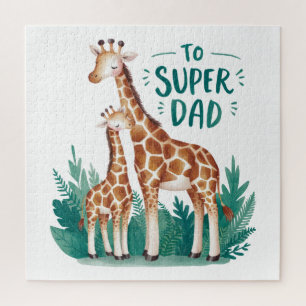 Puzzle Cadeau fête des pères À Super Papa