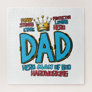 Puzzle Cadeau fête des pères Héros Homme De Dieu