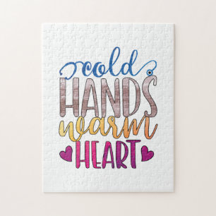 Puzzle Cadeau infirmière Coeur chaud des mains froides