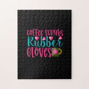 Puzzle Cadeau infirmière Gants En Caoutchouc Scrubs