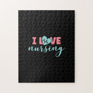 Puzzle Cadeau infirmière I Love Nursing