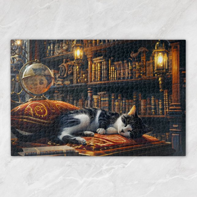 Puzzle Cadeau noir et blanc Cute Kitten pour Amoureux des (Créateur téléchargé)