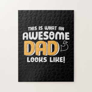 Puzzle Cadeau Papa À quoi ressemble un papa génial