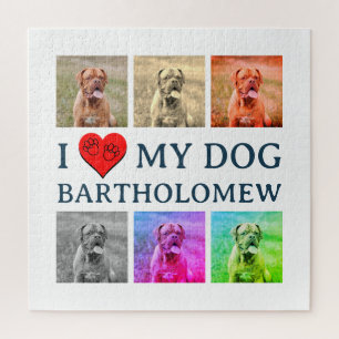 Puzzle Cadeau personnalisé d'art pop pour chien pour amat