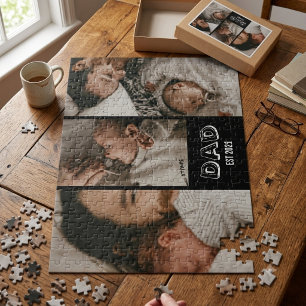 Puzzle Cadeau photo de papa établi depuis 3 ans Souvenir 