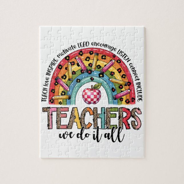 Puzzle Cadeau pour Enseignant | Les Enseignants Font Tout (Vertical)