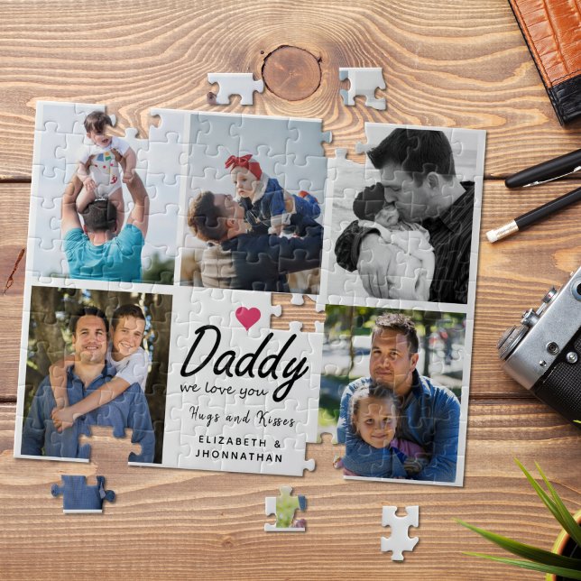 Puzzle Cadeau pour la fête des pères : collage photo avec (Créateur téléchargé)