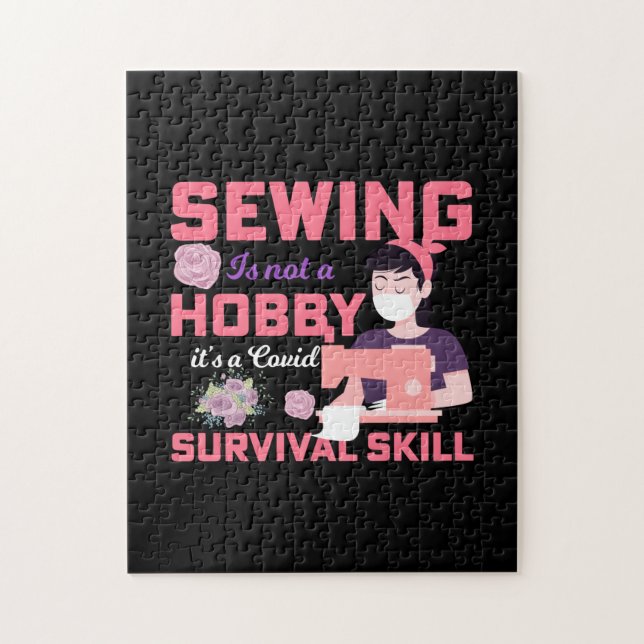 Puzzle Cadeau Quilter | Coudre N'Est Pas Un Hobby (Vertical)