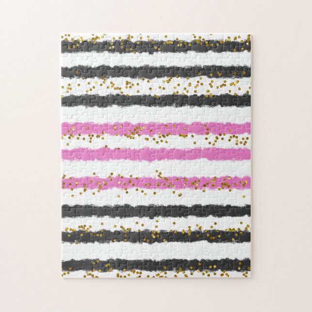 Puzzle Cadeau rigolo énigmes impossibles noir rose  (Vertical)