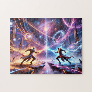 Puzzle Cadeau sur le thème de l'espace du duel cosmique d