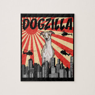 Puzzle Cadeau Whippet drôle japonaise dogzilla whippet