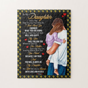 Puzzle Cadeaux de fille   Lettre À Ma Fille De Papa