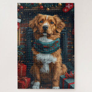 Puzzle Cadeaux de Noël au Toller de Duck de Nouvelle-Écos