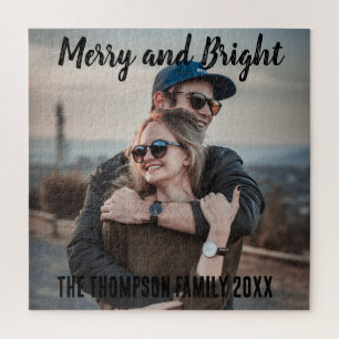 Puzzle Cadeaux de Noël de famille Joyeux et lumineux