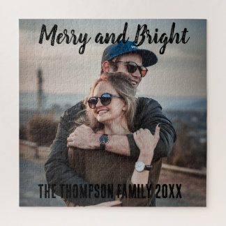 Puzzle Cadeaux de Noël de famille Joyeux et lumineux