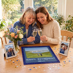 Puzzle Cadeaux de retraite heureux personnalisés pour mam