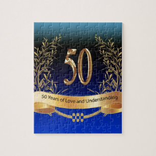 Puzzle Cadeaux du 50e anniversaire Mariage