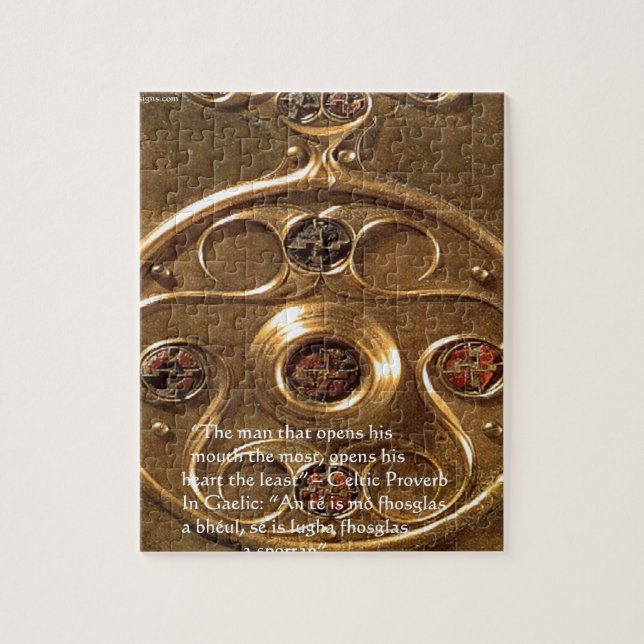 Puzzle Cadeaux et Cartes d'Objet et Proverbe Celtiques (Vertical)