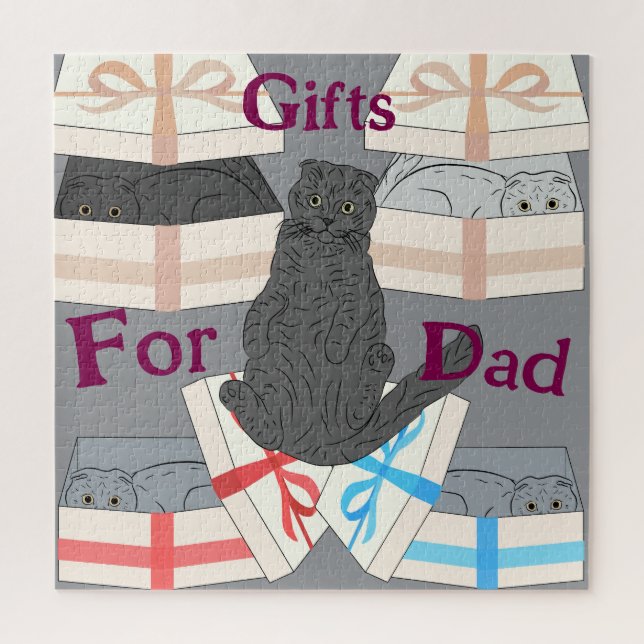 Puzzle Cadeaux pour papa (Vertical)