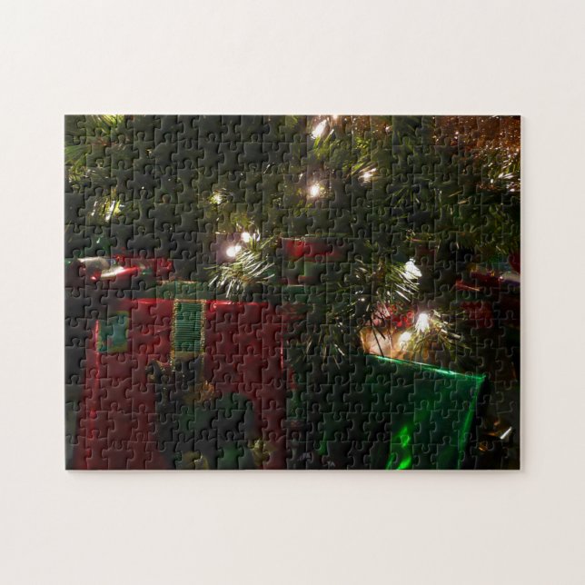 Puzzle Cadeaux sous l'arbre Noël (Horizontal)