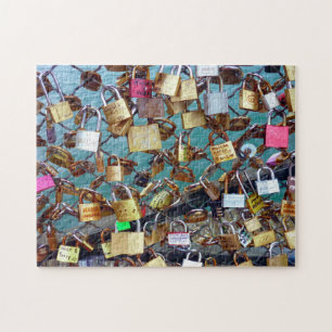 Puzzle Cadenas d'amour du Pont des Arts Paris.