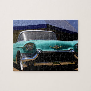 Puzzle Cadillac vert d'Elvis Presley convertible en